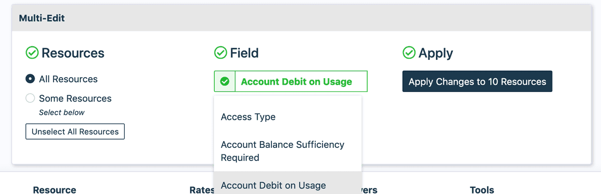 Multiple Resources at Once