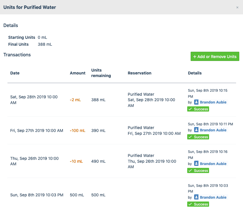 enter manual transactions
