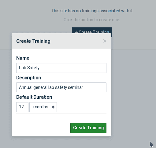 create training