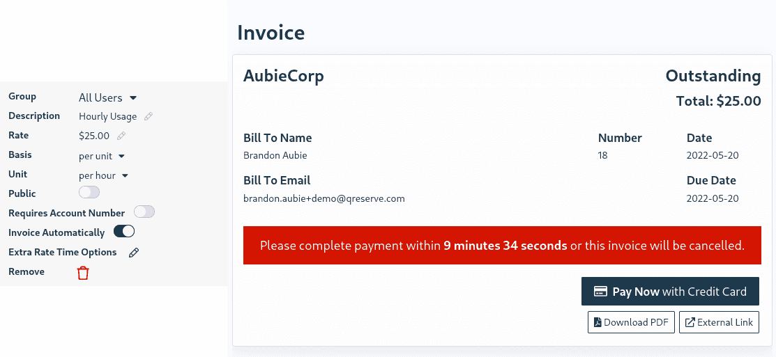 Automatic Invoice Generation