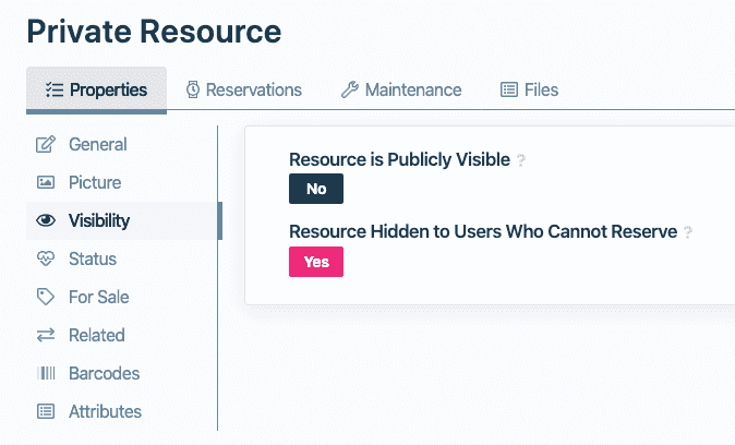 private resource
