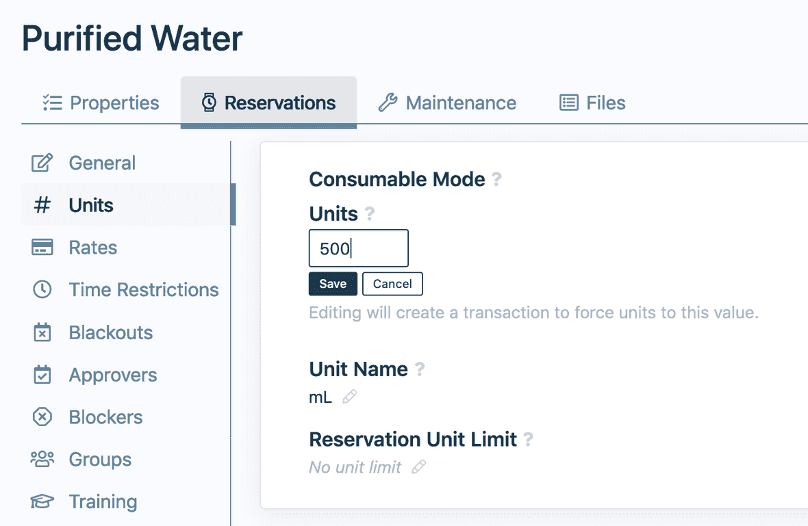 Modifying an Inventory Resource