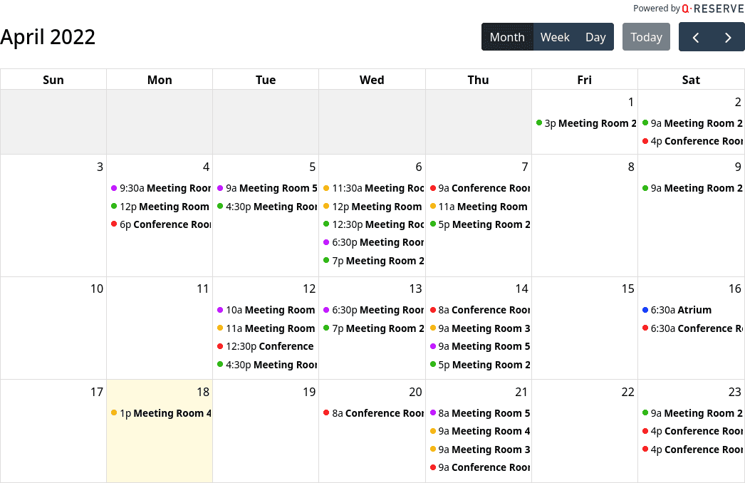 Public Read-Only Calendar
